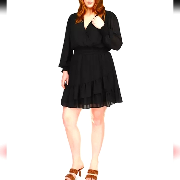 MICHAEL Michael Kors Smocked Ruffled Dress - Picture 2 of 9